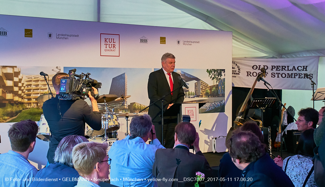 11. Mai 2017 - Grundsteinlegung für die LOGE und dem Kulturquadrat in Neuperlach